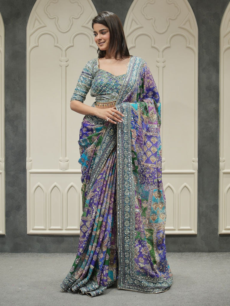 Trending stylish designer saree collection